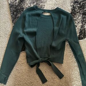 Abercrombie & Fitch Dark Green open back Sweater